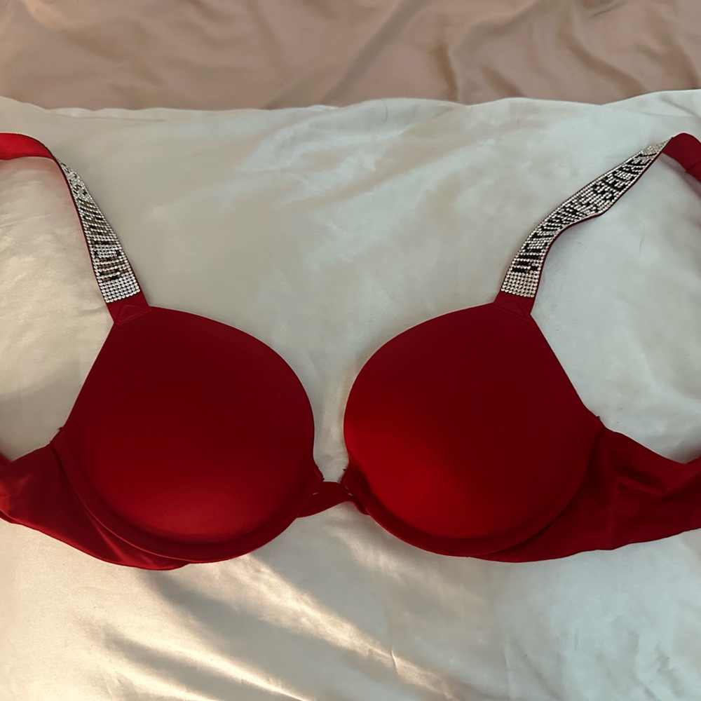 Red Shine Strap VS Push-Up Bra
